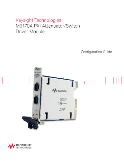 5991-0052EN M9170A PXI Attenuator Switch Driver Module c20141029 [28]