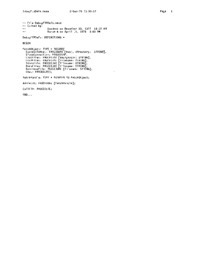 DebugFtpDefs.mesa_Sep78
