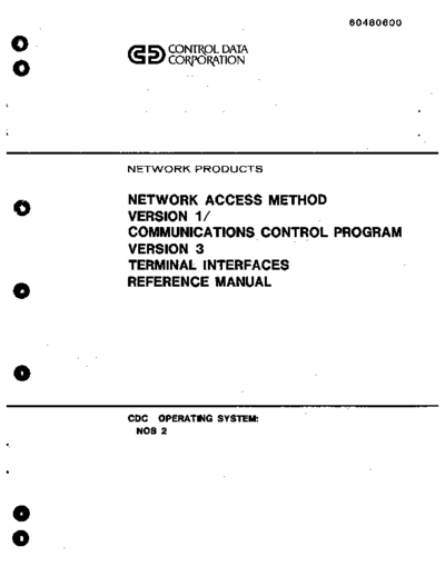 60480600D_Network_Access_Method_Ver1_Comm_Ctl_Pgm_V3_Term_Intfs_Sep84