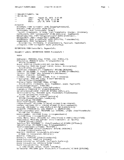DebugUtilityDefs.mesa_Sep78