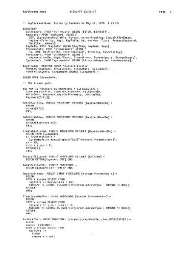 KeyStreams.mesa_Sep78