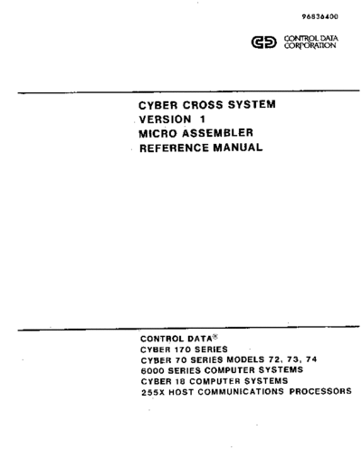 96836400C_Cross_System_Version_1_Microassembler_May77