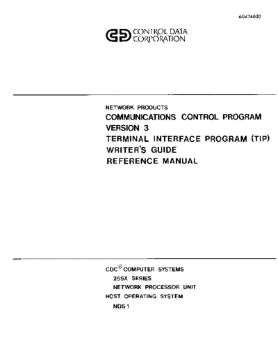 60474600B_Communications_Control_Pgm_Ver3_TIP_Writers_Guide_Jan81