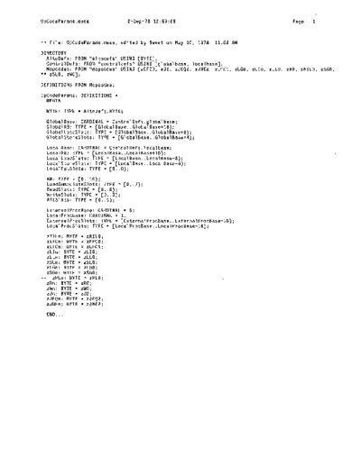 OpCodeParams.mesa_Sep78
