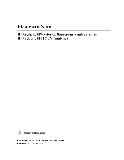 08590-90324 8590 Firmware Note Mar01