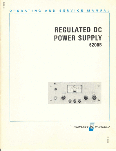 06200-90001 6200B Operating and Service Jul66