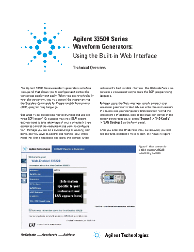 33500 Series Waveform Generators - Using the Built-in Web Interface 5991-1132EN c20121024 [4]