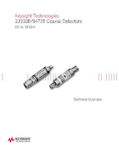 33330B 8472B Coaxial Detectors DC to 18 GHz - Technical Overview 5990-8835EN c20140919 [4]