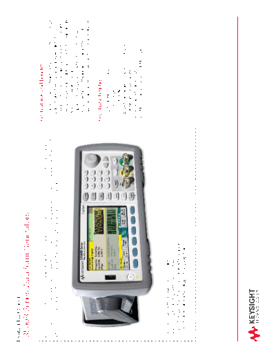 33500B Series Waveform Generators - Quick Fact Sheet 5991-0757EN c20140723 [2]