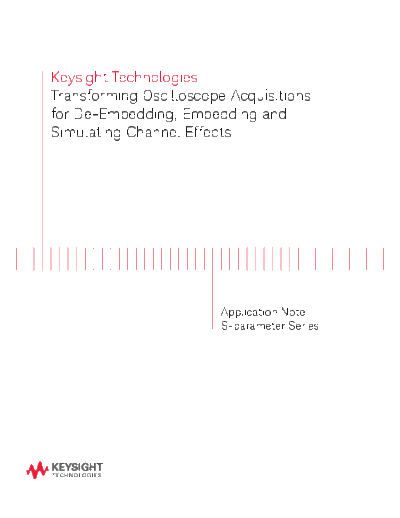 5990-9250EN S-parameter Series_ Transforming Oscilloscope Acquisitions for De-Embedding_252C Embedding & Simulating c20140812 [15]