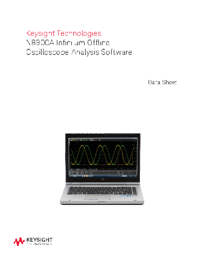 5990-9910EN N8900A Infiniium Offline Oscilloscope Analysis Software - Data Sheet c20140919 [13]