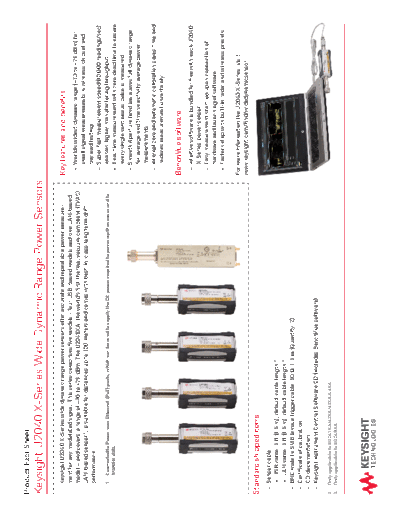 5992-0053EN U2040 X-Series Wide Dynamic Range Power Sensors - Product Fact Sheet c20140827 [2]