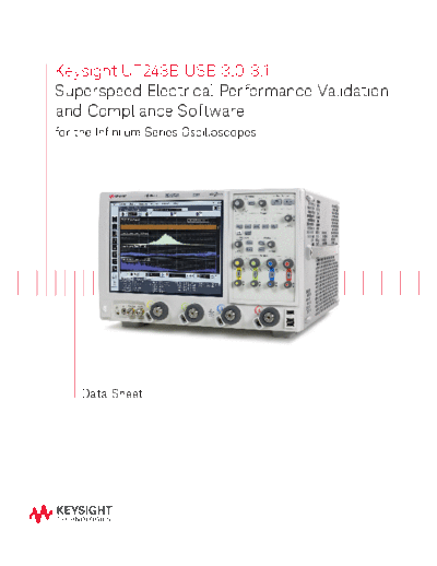 5992-0154EN U7243B USB 3.1 Superspeed Electrical Performance Validation and Compliance Software - Data Sheet c20141120 [18]
