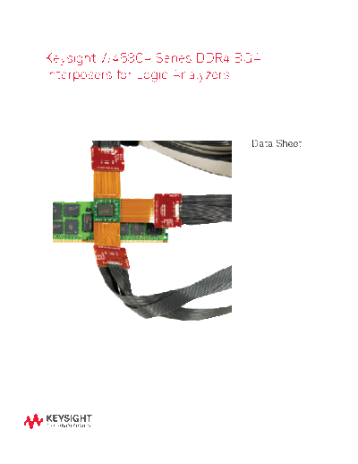 5991-4258EN W4630A Series DDR4 BGA Interposers for Logic Analyzers - Data Sheet c20140820 [9]
