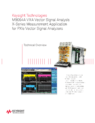 5991-4313EN M9064A VXA Vector Signal Analysis X-Series Measurement Application for PXIe Vector Signal Analyzers c20140711 [10]