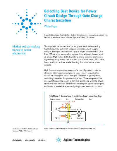 5991-4405EN Selecting Best Device for Power Circuit Design Through Gate Charge Characterization - White Paper c20140708 [12]