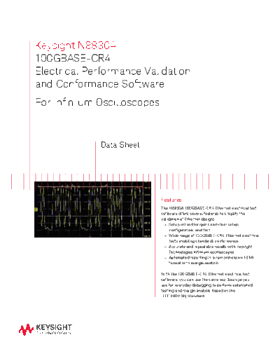 5991-4904EN N8830A 100GBASE-CR4 Electrical Performance Validation and Conformance Software - Data Sheet c20140728 [10]