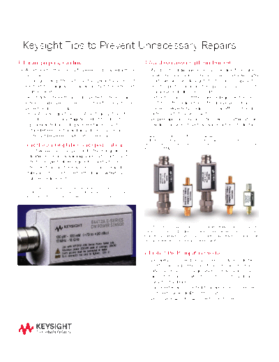 5991-4995EN Keysight Tips to Prevent Unnecessary Repairs c20140908 [2]