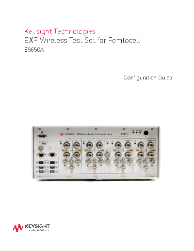 5991-4993EN E6650A EXF Wireless Test Set for Femtocell - Configuration Guide c20140910 [9]