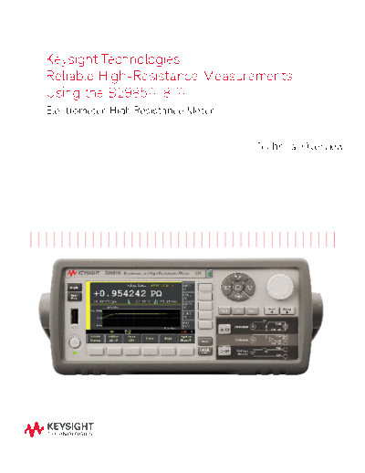 5991-4951EN Reliable High-Resistance Measurements using the Keysight B2985A 87A - Technical overview c20140828 [13]