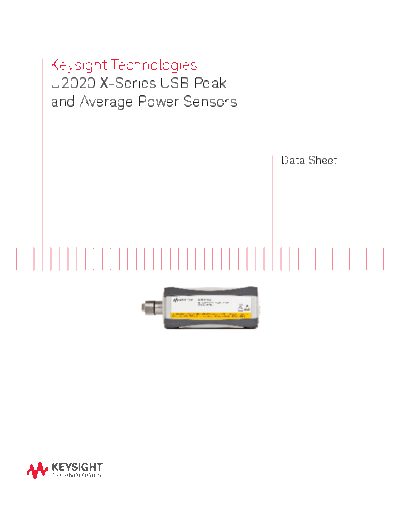 5991-0310EN U2020 X-Series USB Peak and Average Power Sensors - Data Sheet c20140809 [18]