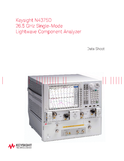 5991-0439EN N4375D 26.5 GHz Single-Mode Lightwave Component Analyzer - Data Sheet c20140505 [22]
