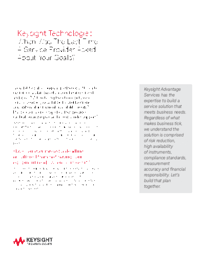 5991-0563EN When was the last time a service provider asked about your goals_ - Product Fact Sheet c20140923 [2]