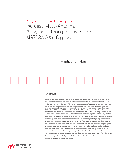 5991-1351EN Increase Multi-Antenna Array Test Throughput with the Keysight M9703A AXIe Digitizer - Application Br c20140717 [4]