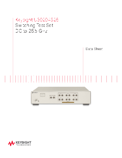 5991-2163EN U3020AS26 Switching Test Set_252C DC to 26.5 GHz - Data Sheet c20140701 [4]