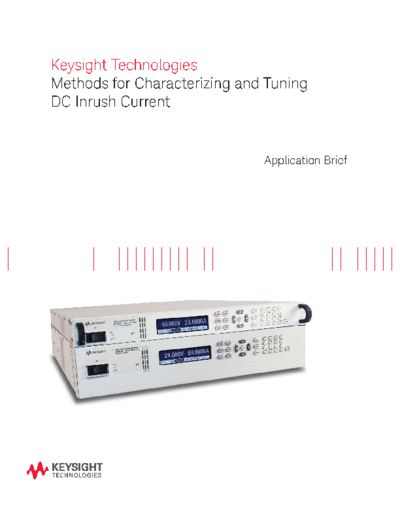 5991-2778EN Methods for Characterizing and Tuning DC Inrush Current - Application Brief c20140923 [6]