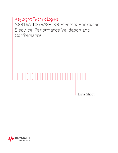 5991-2749EN N8814A 10GBASE-KR Ethernet Backplane Electrical Performance Validation and Conformance - Data Sheet c20140813 [13]