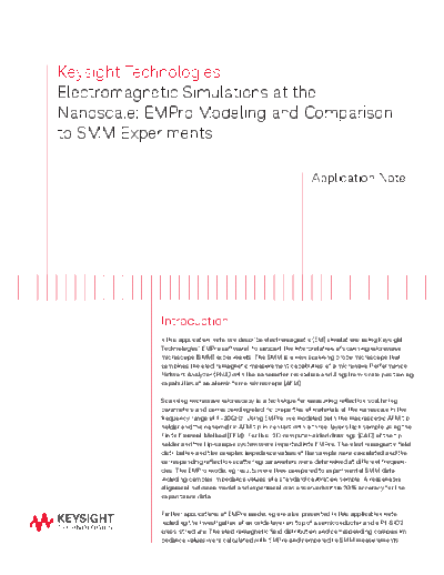 5991-2907EN Electromagnetic Simulations at the Nanoscale_ EMPro Modeling and Comparison to SMM Experiments c20141020 [8]