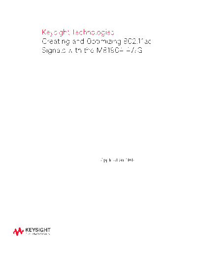 5991-2908EN Creating and Optimizing 802.11ac Signals with the M8190A AWG - Application Note c20140725 [9]