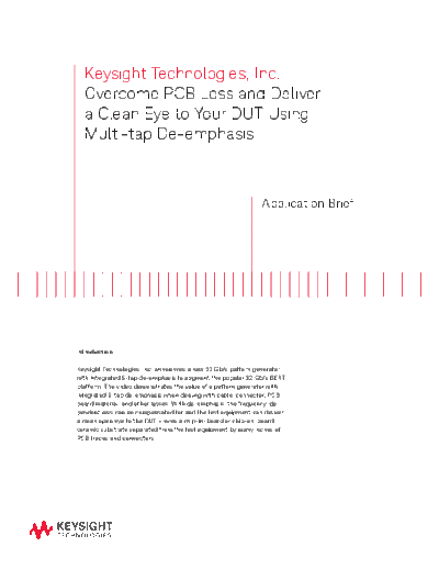 5991-3002EN Overcome PCB Loss_252C Deliver a Clean Eye to Your DUT Using Multi-tap De-emphasis - Application Brief c20141128 [7]