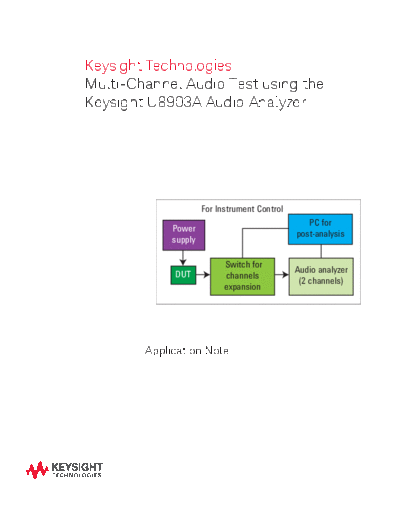 5991-3278EN Multi-Channel Audio Test using the Keysight U8903A Audio Analyzer - Application Note c20140916 [7]