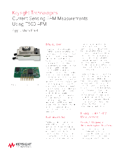5991-3184EN Current Sensing AFM Measurements Using 7500 AFM - Application Note c20141020 [2]