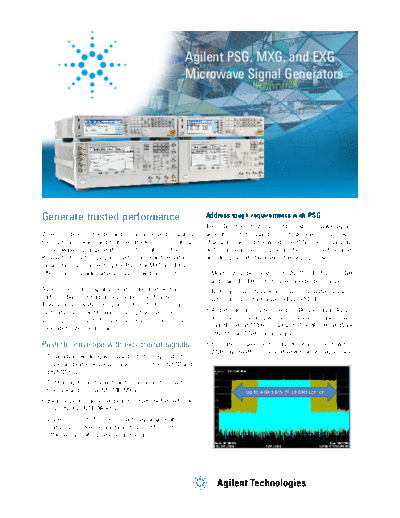 5991-3594EN PSG_252C MXG_252C and EXG Microwave Signal Generators - Flyer c20131122 [2]