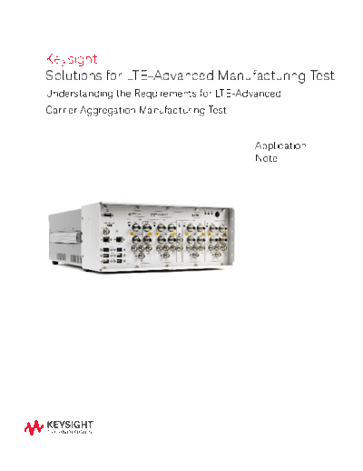 5991-3762EN Solutions for LTE-Advanced Manufacturing Test - Application Note c20140820 [16]