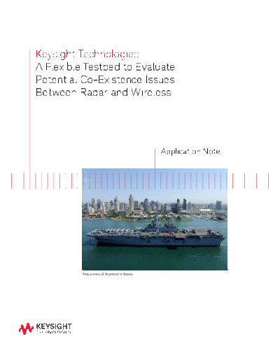 5991-3809EN A Flexible Testbed to Evaluate Potential Co-Existence Issues Between Radar and Wireless Systems c20140612 [10]