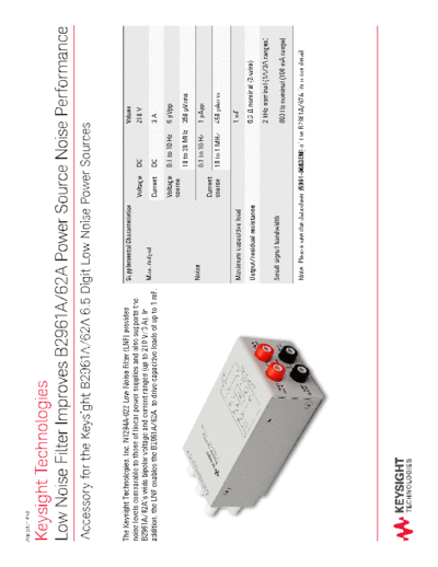 5991-3886EN Low Noise Filter Improves B2961A 62A Power Source Noise Performance - Application Brief c20140618 [2]