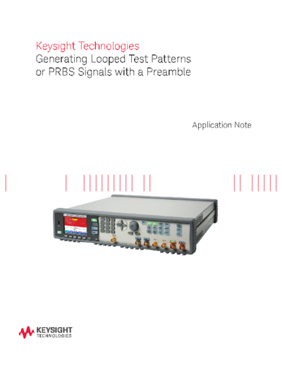 5991-3956EN Generating Looped Test Patterns or PRBS Signals with a Preamble - Application Note c20140927 [19]