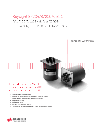87204 87206A_252CB_252CC Multiport Coaxial Switches dc to 4 GHz_252C dc to 20 GHz_252C dc to 26.5 GHz - Technical Ov 5965-3309E c20140623 [12]