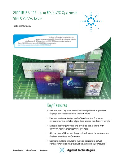 89601B BN-105 Link to EEsof ADS SystemVue_252C 89600 VSA Technical Overview 5990-6410EN [9]