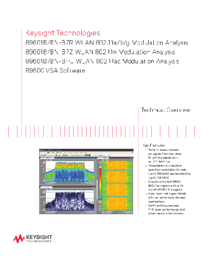 89601B BN-BHJ -B7R -B7Z WLAN Modulation Analysis 89600B VSA Software - Technical Overview 5990-6389EN c20140721 [12]