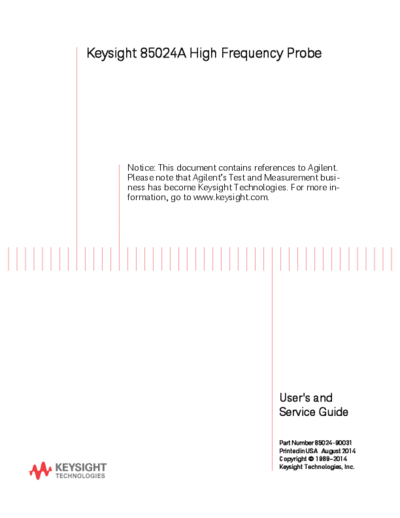 85024-90031 85024A High Frequency Probe User_2527s and Service Guide c20140828 [100]
