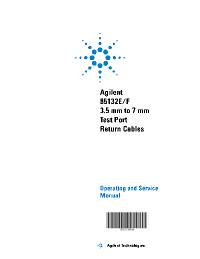 85132-90010 Operating & Service Manual_252C 85132E & 85132F 3.5 mm to 7 mm Test Port Return Cables [8]