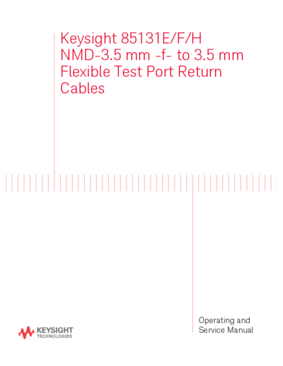85131-90009 Operating & Service Manual_252C 8531E_252C 85131F_252C & 85131H 3.5 mm Flexible Test Port Return Cables [42]
