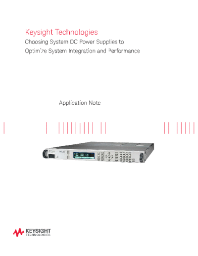 Choosing System DC Power Supplies to Optimize System Integration and Performance - Application note 5991-2198EN c20140725 [7]