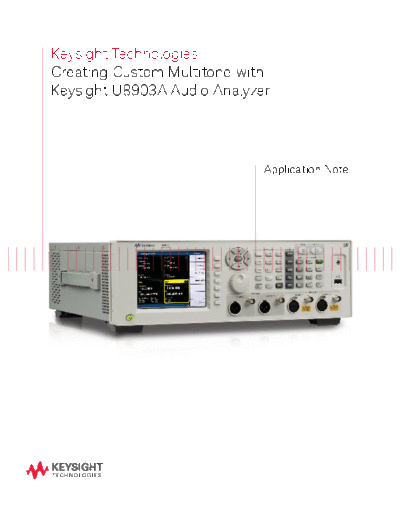 Creating Custom Multitone with Keysight U8903A Audio Analyzer - Application Note 5991-2396EN c20140729 [8]
