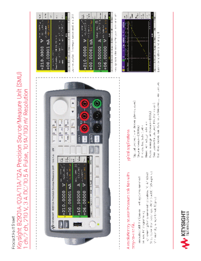 B2901A 02A 11A 12A Precision Source Measure Unit (SMU) - Product Fact Sheet 5990-8021EN c20140624 [2]